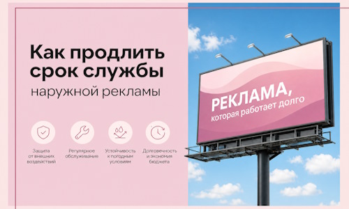 Как продлить срок службы наружной рекламы в  Евпатории