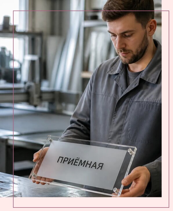 Таблички из оргстекла на заказ в Евпатории от 4108 р. | Аванза-Евп