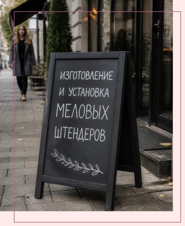 Меловые штендеры в Евпатории по цене от 6846 р. | Аванза-Евп